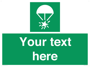 Custom sign safe condition Rocket parachute flare